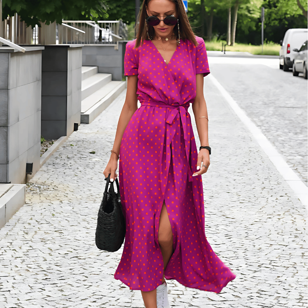 Women’s Split Hem LaceUp Dress