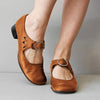 Leather Low Heel Shoes for Women with Timeless Elegance