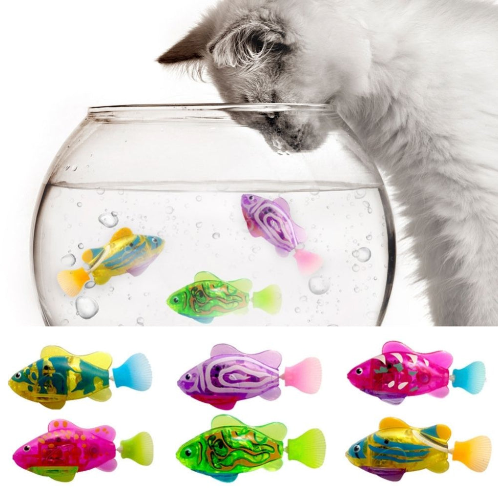 Interactive Cat Toy Set with Realistic Swimming Motion and Light – Best Cat Toys for Active Play-1