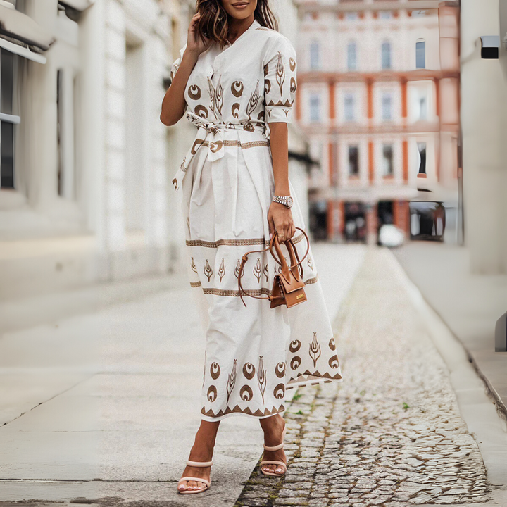 Women’s Short-Sleeved Cotton Dress