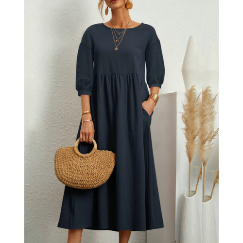 Isabelle – Women's Elegant Smocked Summer Dress | Midi