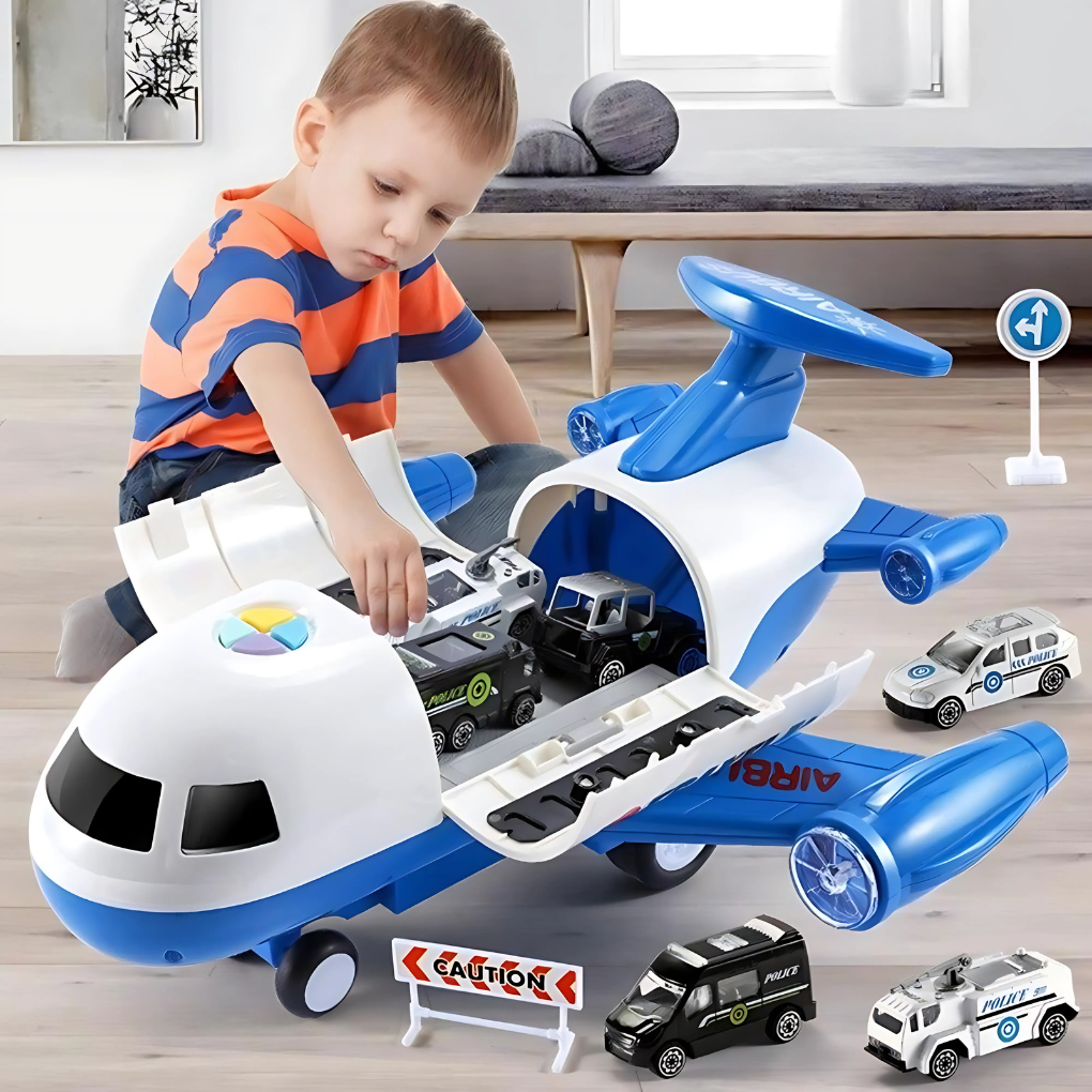 Deformable Storage Passenger Plane Toy