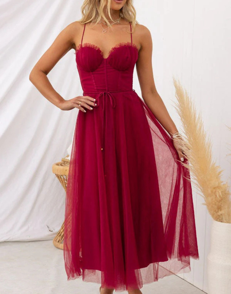 Women’s Lightweight Sleeveless Maxi Dress with V‑Neck