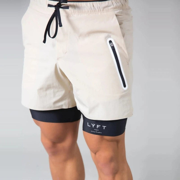 2-in-1 Sport- und Trainingsshorts Herren