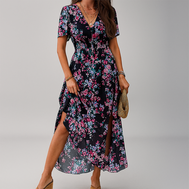 Floral Print Midi Dress