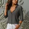 Women’s Button Up Blouse with Collared Neckline