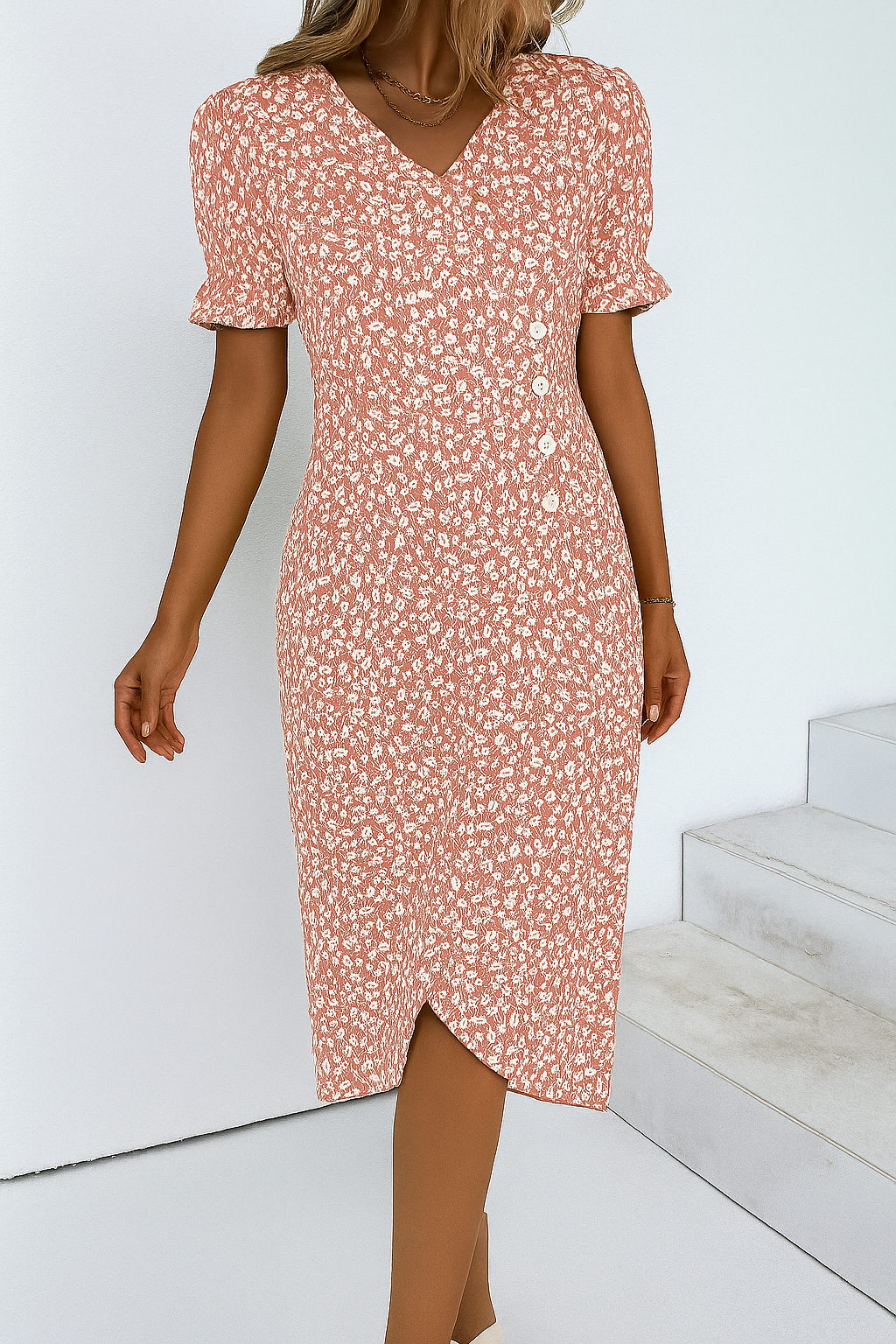 Women’s Lightweight Cotton Blend Maxi Dress