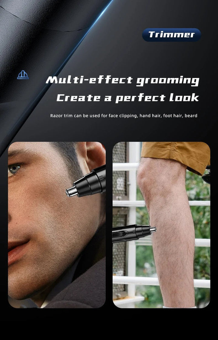 Painless Nose & Ear Hair Trimmer – Precise Grooming with Maximum Comfort